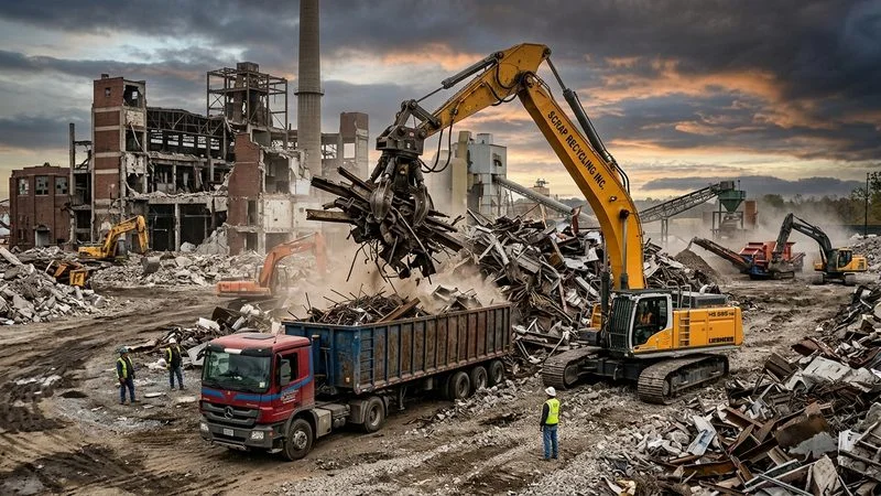Fabrika söküm hurdası, çelik konstrüksiyon kesim söküm, sanayi hurdası alımı UZN GRUP